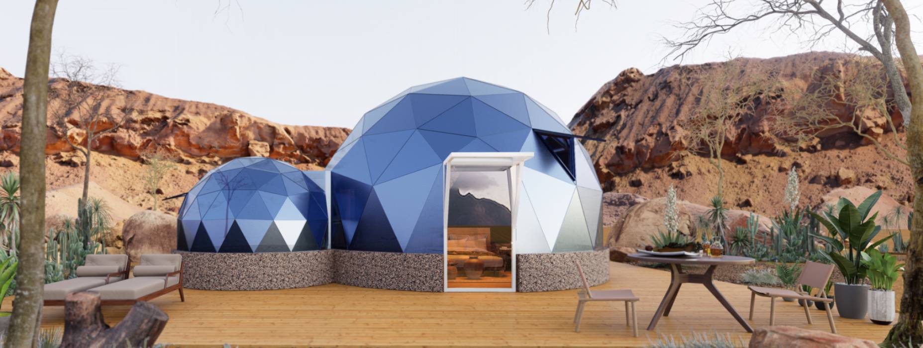 息烽县球形智能光伏玻璃星空房